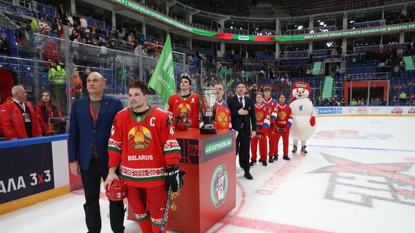 Сборная Беларуси по хоккею стала победителем Кубка Первого канала в Москве - Sputnik Беларусь