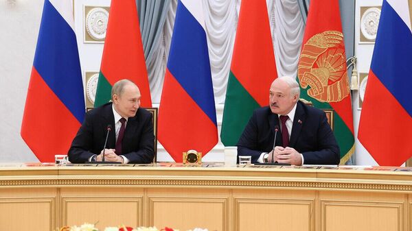 Владимир Путин и Александр Лукашенко - Sputnik Беларусь