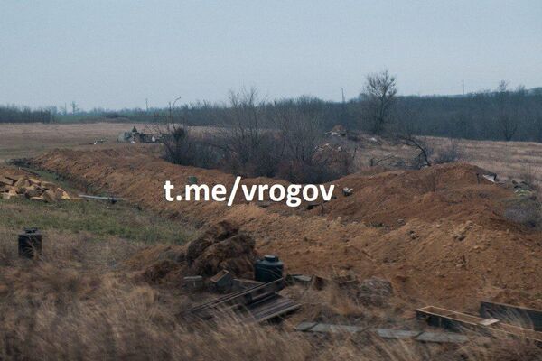 Эшелонированная линия обороны с укрепрайонами в Запорожской области  - Sputnik Беларусь