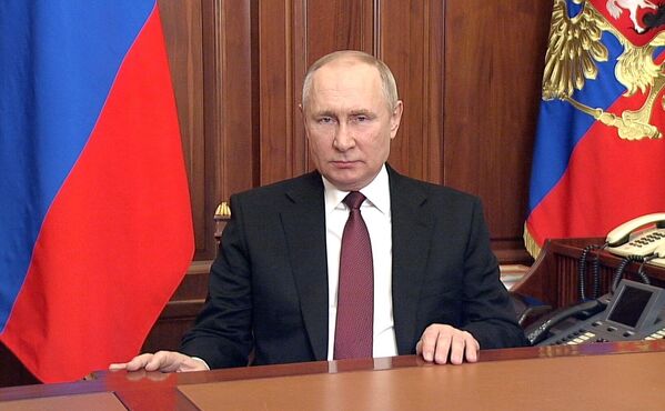 24 февраля 2022 года президент РФ Владимир Путин объявил о начале специальной военной операции. - Sputnik Беларусь