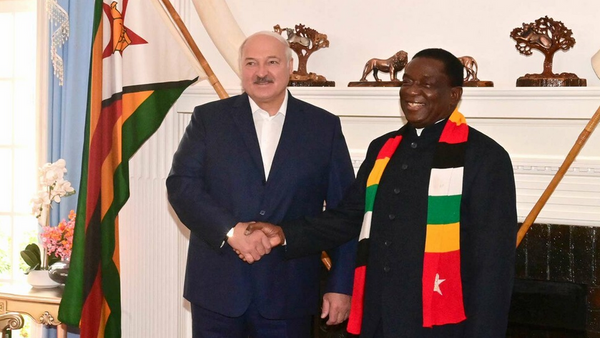 Официальные переговоры с президента Беларуси Александра Лукашенко с президентом Зимбабве Эммерсоном Мнангагвой  - Sputnik Беларусь