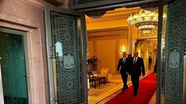 Александр Лукашенко во Дворце Шати - резиденции руководителя Объединенных Арабских Эмиратов - Sputnik Беларусь