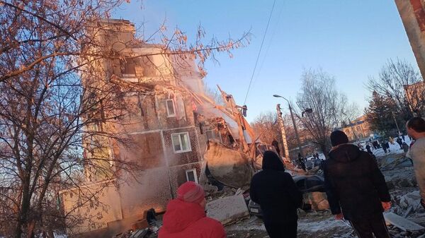 Взрыв газа в доме в городе Ефремов (Тульская область) - Sputnik Беларусь