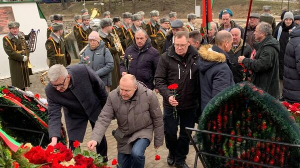 Митинг по случаю Дня памяти воинов-интернационалистов прошел на острове Мужества и Скорби в Минске 15 февраля 2023 года - Sputnik Беларусь