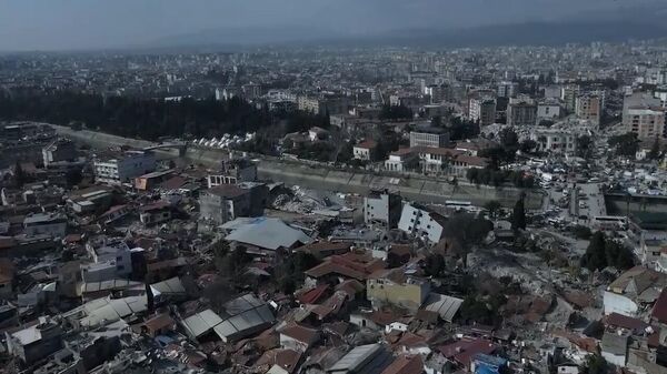 Турция спустя 10 дней после землетрясения ― видео с высоты птичьего полета - Sputnik Беларусь