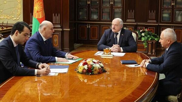 Наконец-то ты доехал до Минска: Лукашенко встретил Бжанию ― видео - Sputnik Беларусь