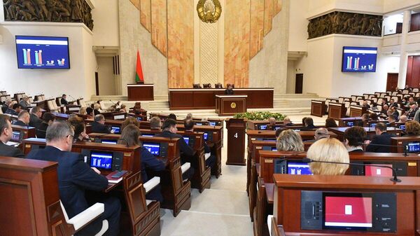 Генеральный прокурор Андрей Швед выступает в Овальном зале - Sputnik Беларусь