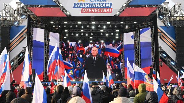 Прямо сейчас идет бой: о чем говорил Путин в Лужниках ― видео - Sputnik Беларусь