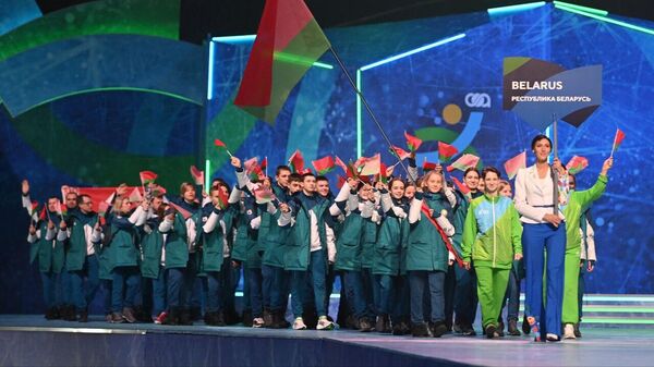 Команда Беларуси на открытии II зимних игр Дети Азии - Sputnik Беларусь