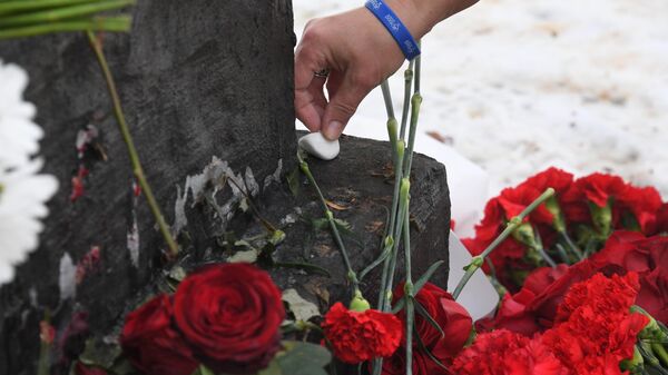 Траурное мероприятие на мемориале Яма в Минске в память о трагедии, которая произошла 2 марта 1942 года - Sputnik Беларусь