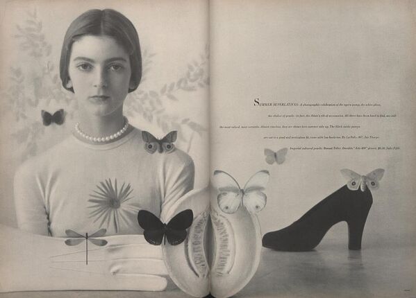 Одно из первых появлений Кармен в Vogue 1946 года, фото Ирвинга Пенна. - Sputnik Беларусь