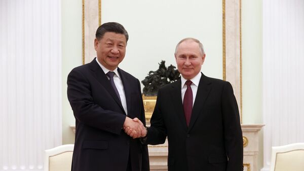 Встреча президента РФ В. Путина с председателем КНР Си Цзиньпином - Sputnik Беларусь