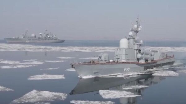 Морской бой крылатыми ракетами Москит в Японском море попал на видео - Sputnik Беларусь
