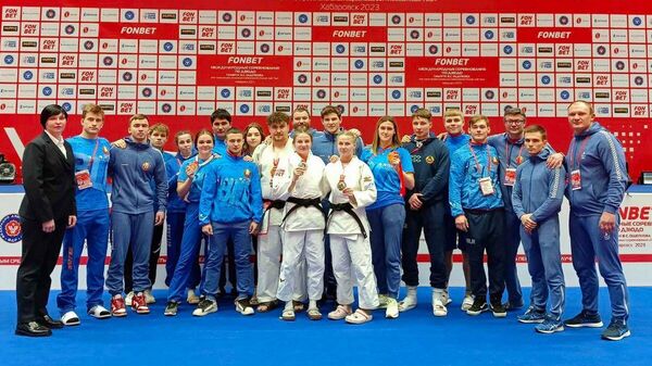 Белорусские дзюдоисты завоевали пять медалей на турнире в Хабаровске - Sputnik Беларусь