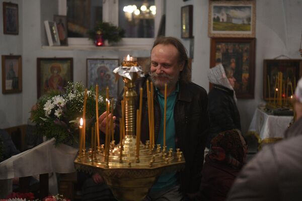 Пасхальное богослужение в храме Святого пророка Илии в деревне Касынь - Sputnik Беларусь