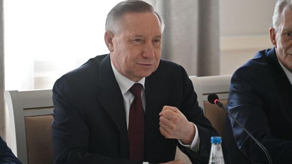 Губернатар Санкт-Пецярбурга Аляксандр Бяглоў у Мінску - Sputnik Беларусь