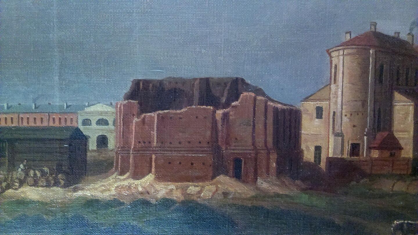 Руины старинных монастырей Брест-Литовска, 1840 год. Картина Мартина Залесского - Sputnik Беларусь