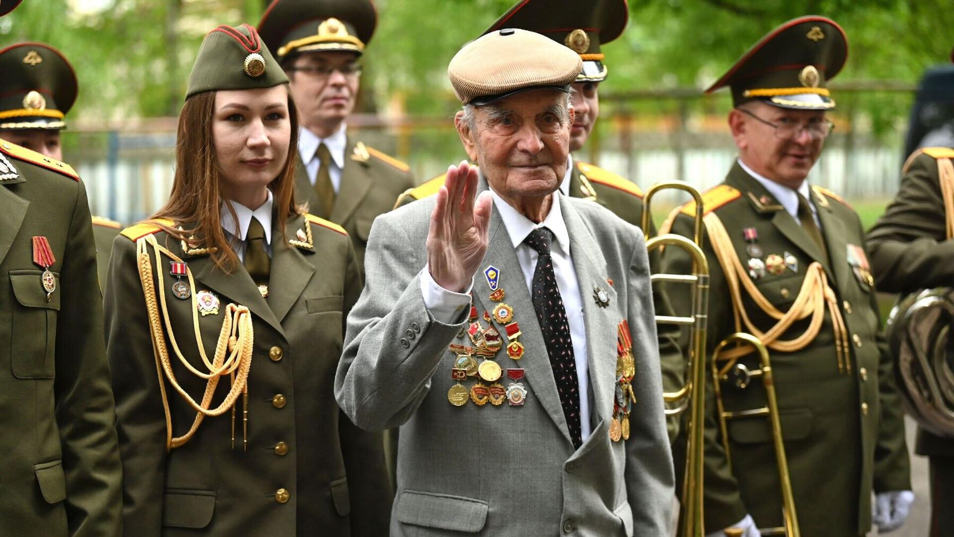 Поздравление ветерана в Гомеле - Sputnik Беларусь, 1920, 06.05.2023