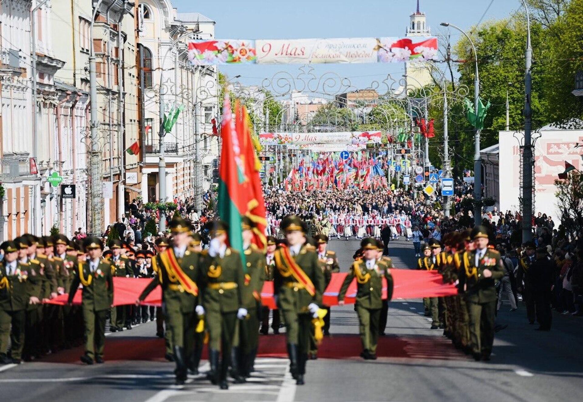 Праздничное шествие 9 Мая в Гомеле - Sputnik Беларусь, 1920, 09.05.2023