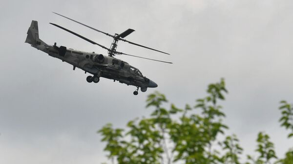 Работа вертолета Ка-52 группировки Юг на Артемовском направлении - Sputnik Беларусь