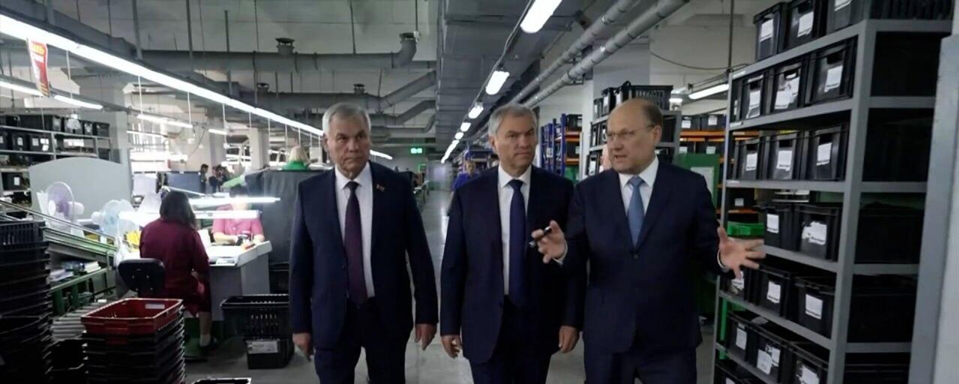 Что показали спикеру Госдумы РФ на предприятии Белвест в Витебске ― видео - Sputnik Беларусь, 1920, 19.06.2023