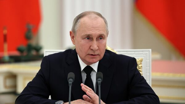 Встреча президента РФ В. Путина с военнослужащими - Sputnik Беларусь