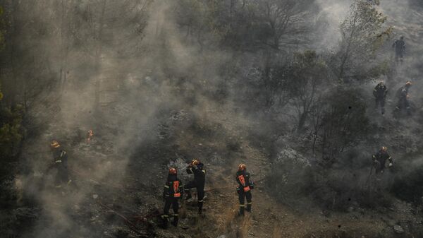 Лесные пожары в Греции в июле 2023 года - Sputnik Беларусь
