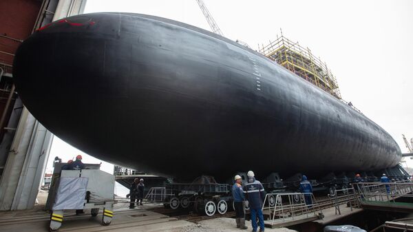 Спуск на воду подводной лодки Можайск в Санкт-Петербурге - Sputnik Беларусь