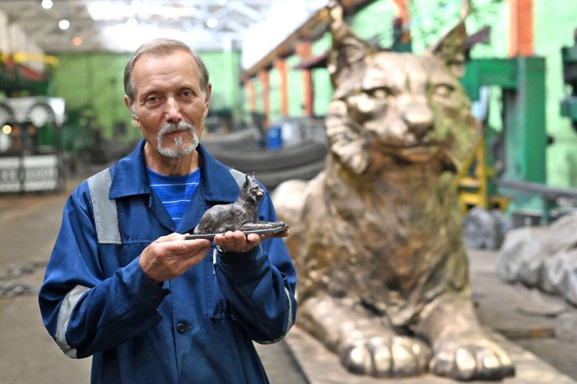 Скульптура рыси - Sputnik Беларусь, 1920, 07.09.2023