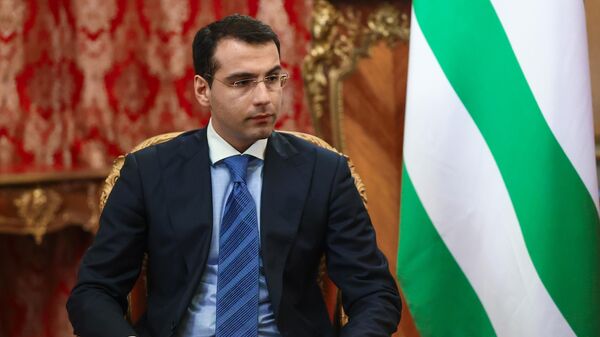 Министр иностранных дел Республики Абхазия Инал Ардзинба - Sputnik Беларусь