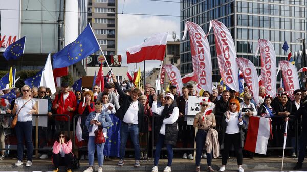 Акция протеста в Варшаве - Sputnik Беларусь