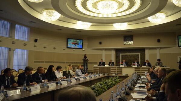 76-е заседание совместной коллегии Комитета Союзного государства по гидрометеорологии и мониторингу загрязнения природной среды в Гомеле - Sputnik Беларусь