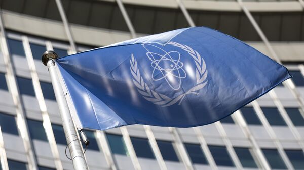 Флаг Международного агентства по атомной энергии (МАГАТЭ) - Sputnik Беларусь