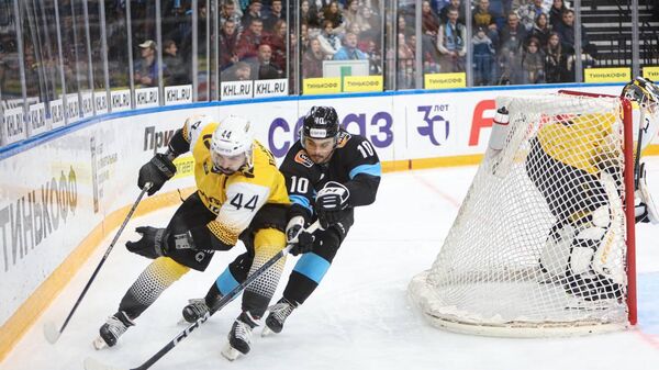 Игровой момент матча ХК Динамо Минск - Северсталь, архивное фото - Sputnik Беларусь
