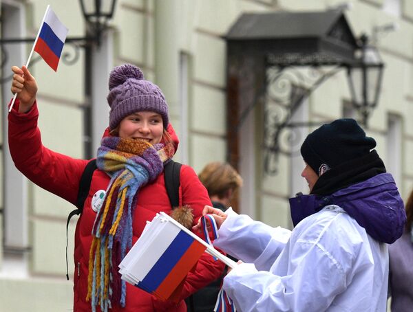 Празднование Дня народного единства в Санкт-Петербурге - Sputnik Беларусь