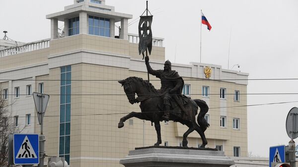 11 метров в высоту: как в Минске открывали памятник Александру Невскому (видео) - Sputnik Беларусь