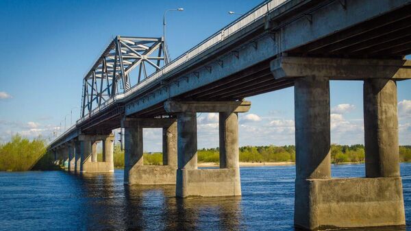 Мост через Припять в Мозыре - Sputnik Беларусь