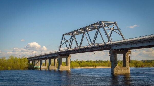 Мост через Припять в Мозыре - Sputnik Беларусь