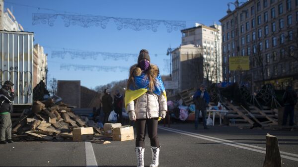 Акции сторонников евроинтеграции Украины на площади Независимости в Киеве, 2013 год - Sputnik Беларусь