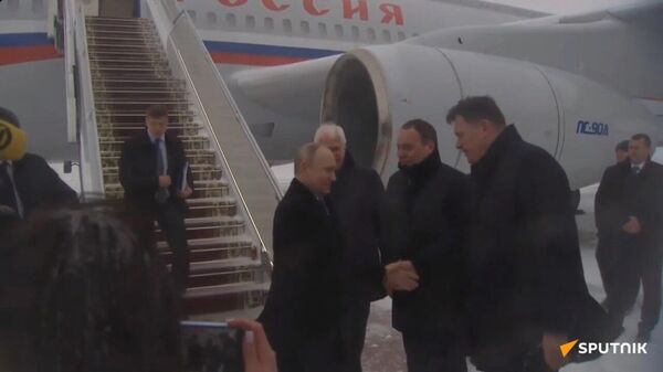 Путин прибыл в Минск на Совет коллективной безопасности ОДКБ (видео) - Sputnik Беларусь