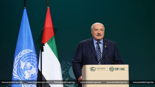 Александр Лукашенко на климатическом саммите в Дубае 1 декабря 2023 года - Sputnik Беларусь
