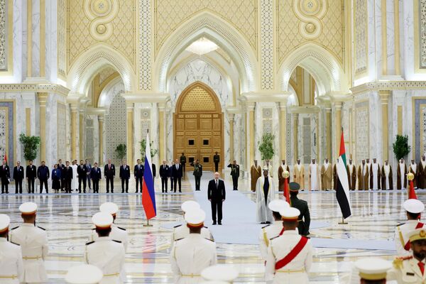 Церемония официальной встречи во дворце Каср Аль-Ватан в Абу-Даби. - Sputnik Беларусь