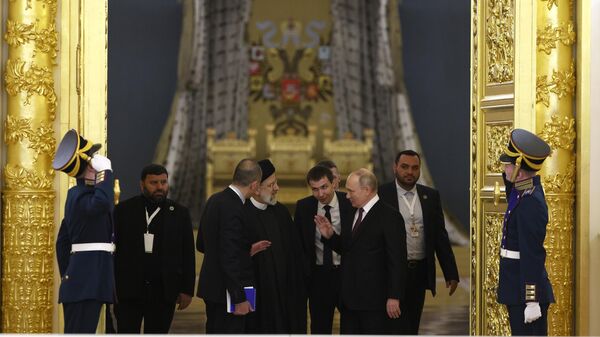 Президент РФ Владимир Путин и президент Ирана Эбрахим Раиси  - Sputnik Беларусь