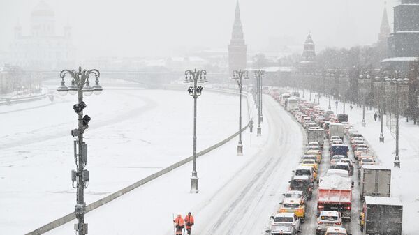 Снег в Москве - Sputnik Беларусь