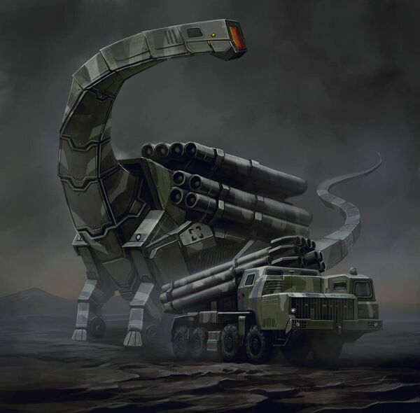 РСЗО &quot;Торнадо-С&quot; напоминает гигантского динозавра-волгатитана российской артиллерии. - Sputnik Беларусь