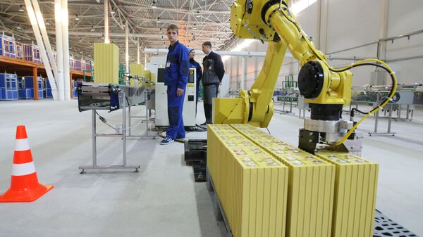 Запуск завода литий-ионных аккумуляторов ООО Лиотех - Sputnik Беларусь
