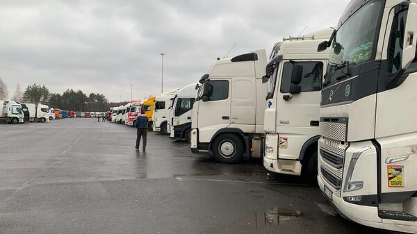 Очереди фур на границе - Sputnik Беларусь