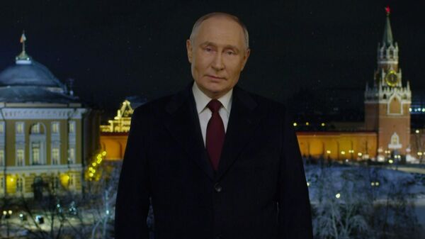 Новогоднее обращение президента России Владимира Путина - Sputnik Беларусь