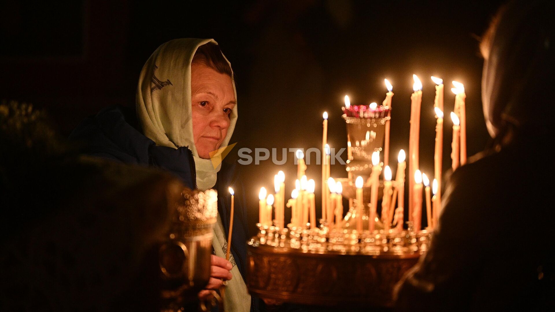 Праздничное богослужение в храме Рождества Христова в деревне Большое Стиклево - Sputnik Беларусь, 1920, 07.01.2025