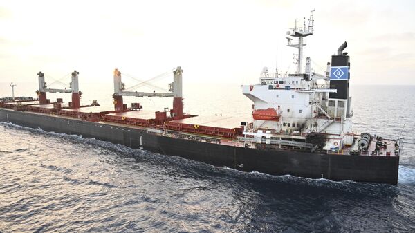 Принадлежащий США корабль Genco Picardy, который 17 января подвергся атаке дрона с бомбой, запущенного йеменскими повстанцами-хуситами в Аденском заливе - Sputnik Беларусь